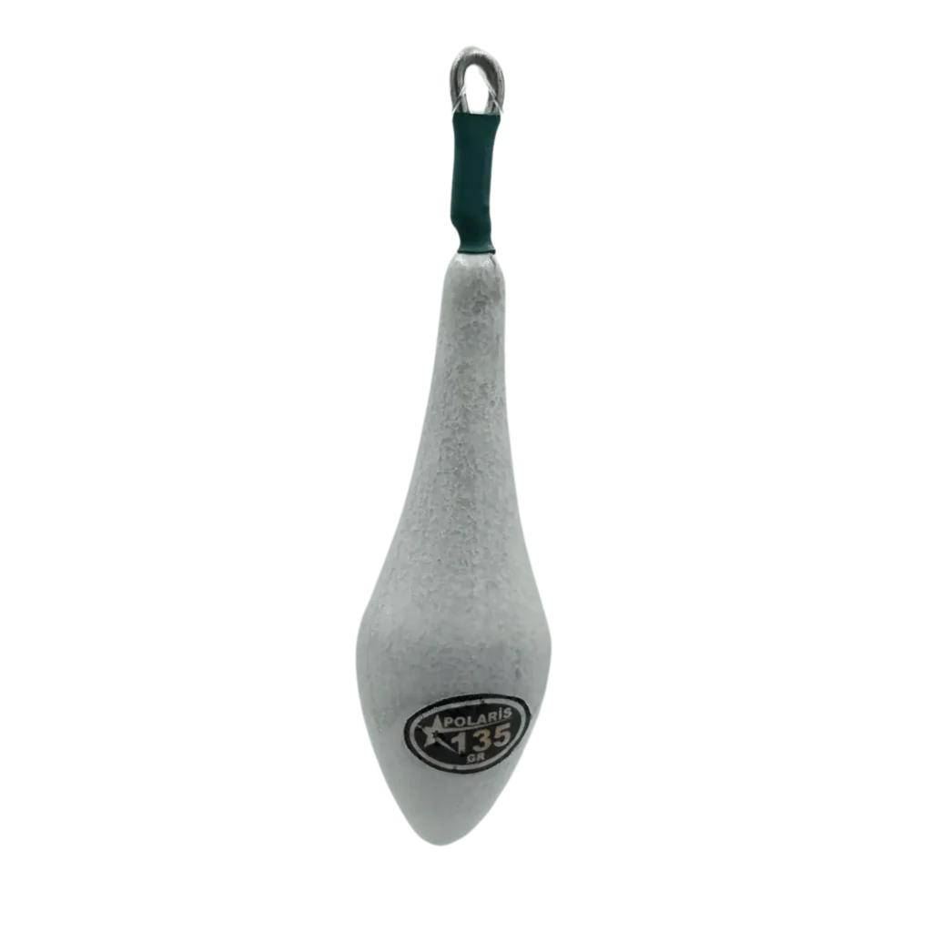 135 gr Polaris klasik fosforlu surf kurşun, balıkçılar için vazgeçilmez ürün.