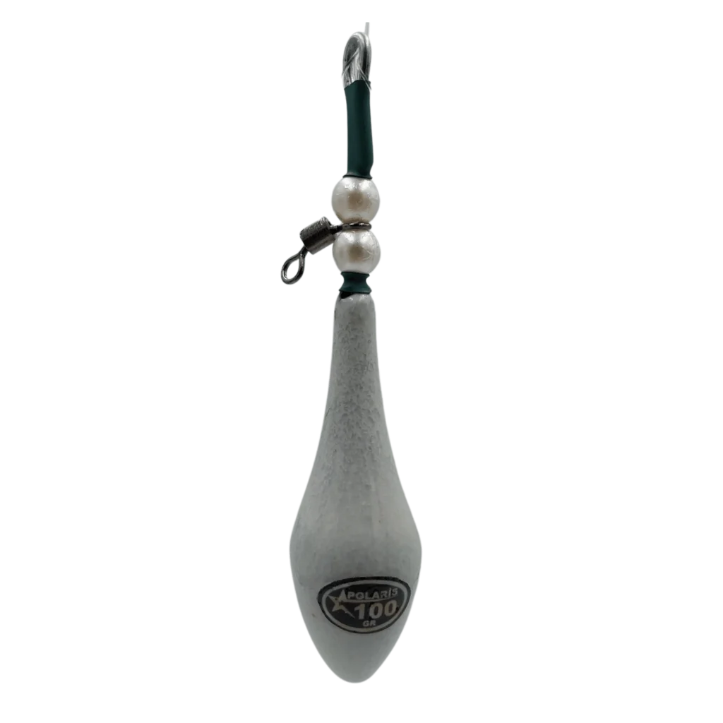 100 gr polaris klasik fosforlu aparatlı surf kurşun, balıkçılar için gece avında idealdir.