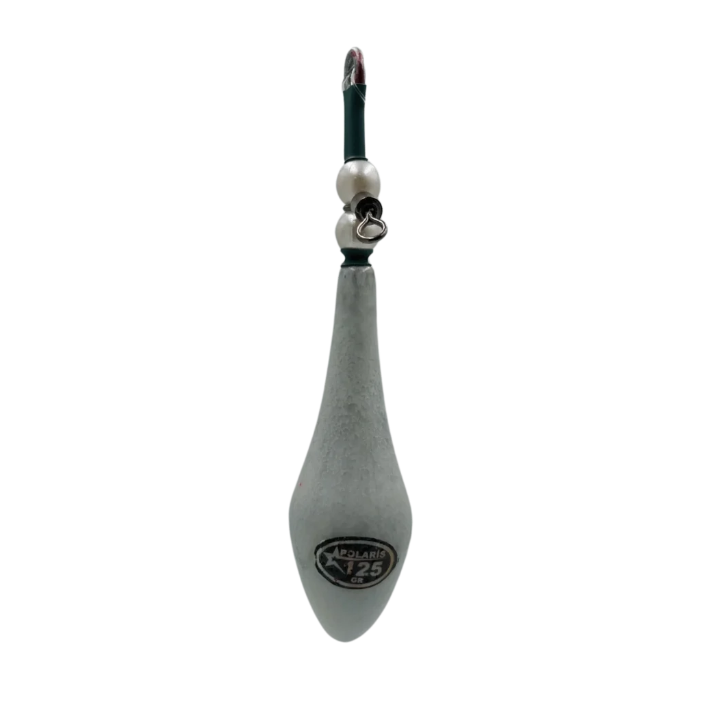 125 gr polaris klasik fosforlu aparatlı surf kurşun, balıkçılar için gece avında idealdir.