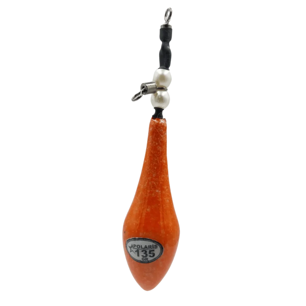 135 gr Polaris fırdöndülü renkli aparatlı surf kurşun uzun menzilli atışlar için balıkçılara alternatiftir.