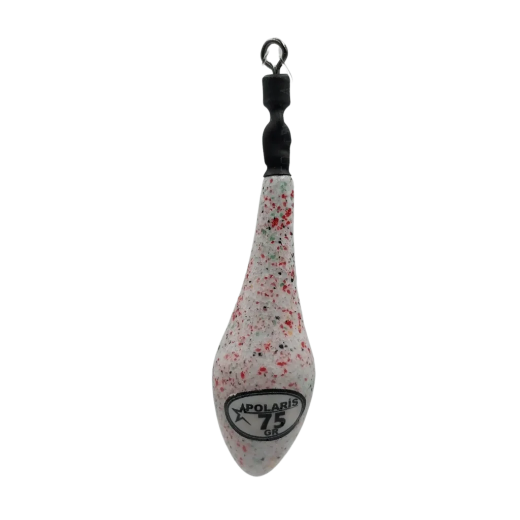 75 gr Polaris klasik fırdöndülü renkli surf kurşun uzun menzilli atışlar için balıkçılara alternatiftir.