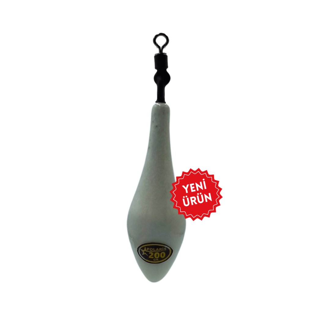 200 gr polaris fırdöndülü fosforlu surf kurşun balıkçıların özellikle gece ve derin su avında kullanması için üretilmiştir.