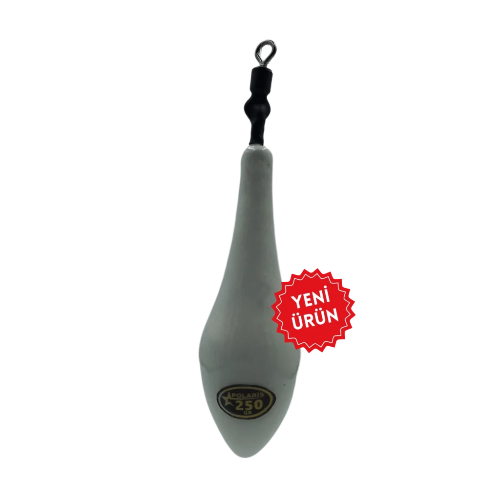 250 gr polaris klasik fırdöndülü fosforlu surf kurşun balıkçıların özellikle gece avında kullanması için üretilmiştir.