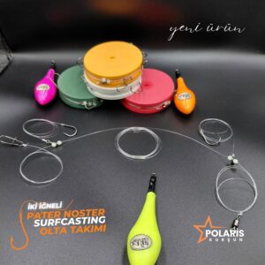 Pater Noster 2 İğneli Surf Casting Takımı (200 Gr. Polaris Surf Kurşunlu)
