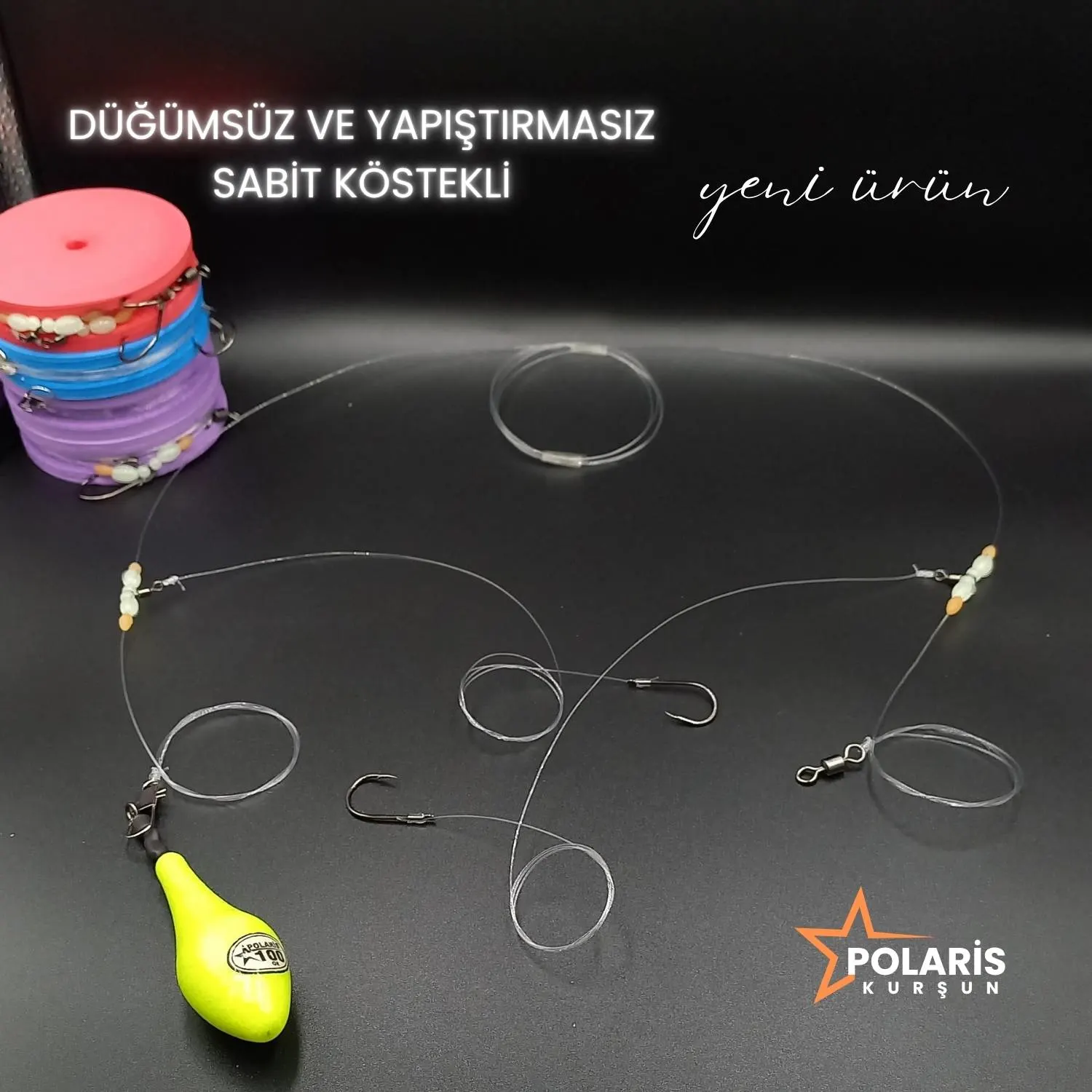 Pater Noster 2 İğneli Surf Casting Takımı (200 Gr. Polaris Surf Kurşunlu)